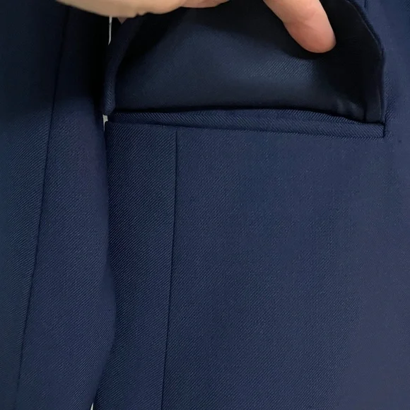 NWOT Club Monaco Midnight Blue Blazer, size 0, pockets, wool blend, stunning - Picture 7 of 11